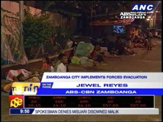 Zamboanga City implements forced evacuation