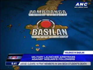 Military launches airstrikes in Basilan