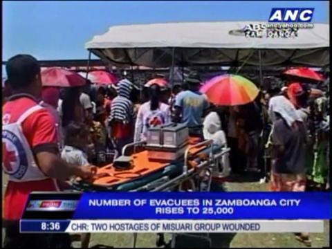 Zamboanga evacuees rise to 25,000