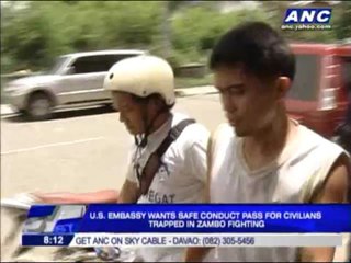 US Embassy backs safe conduct pass in Zamboanga