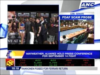 Floyd, Canelo hold presser ahead of fight