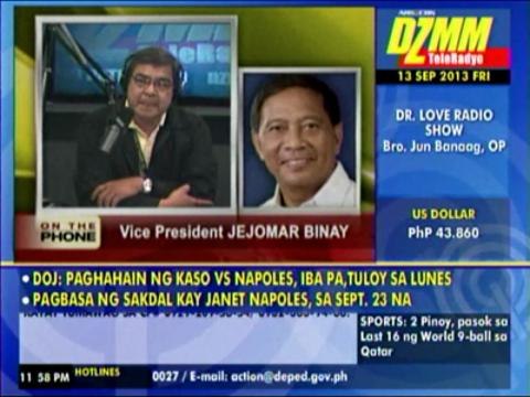 Binay: Misuari agrees to ceasefire in Zamboanga