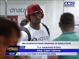 Derrick Rose wraps up Manila tour