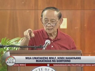 Palace: No safe conduct pass for MNLF gunmen