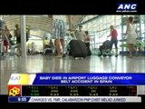 Baby dies in airport luggage conveyor belt accident