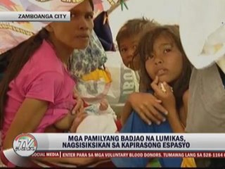 Badjaos struggle in makeshift shelters amid Zambo crisis