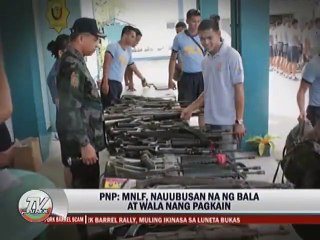 PNP: MNLF fighters running out of ammo