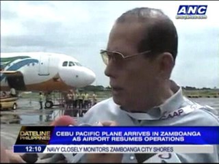 CebuPac plane arrives in Zambo as airport resumes ops