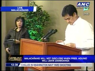 PNoy to stay in Zamboanga: Palace