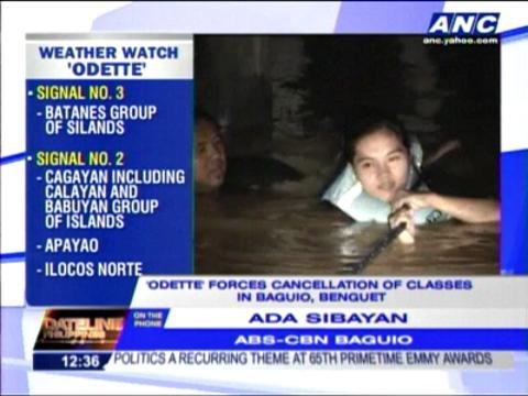 'Odette' forces cancellation of classes in Baguio, Benguet