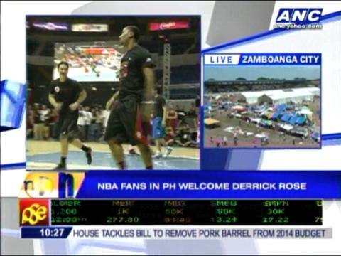 Filipino hoops fans welcome D-Rose