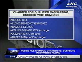 Raps filed vs 6 tagged in Kae Davantes murder