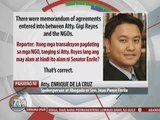 Gigi Reyes hurt by Enrile camp's 'betrayal'