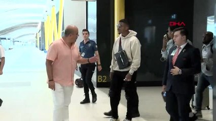 Spor galatasaray'ın yeni transferi mario lemina istanbul'a geldi