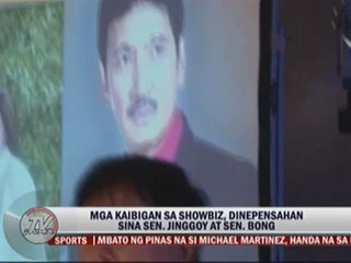 Showbiz friends back Jinggoy, Bong Revilla