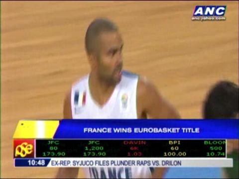 France wins EuroBasket title