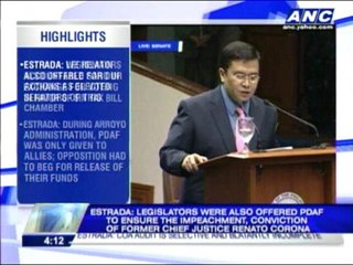 Estrada: Senators who voted to convict Corona got P50M