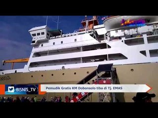 Pemudik Gratis KM Dobonsolo Tiba di Pelabuhan Tanjung Emas