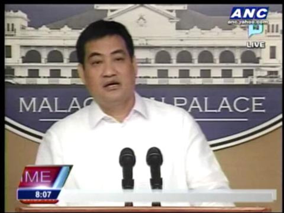 Palace: Funds for senators neither bribe nor reward