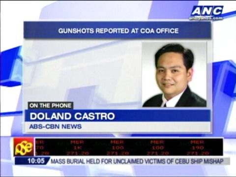 Gunshots reported at COA office