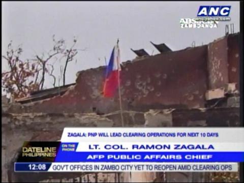 Zambo clearing operations to take 2 more weeks