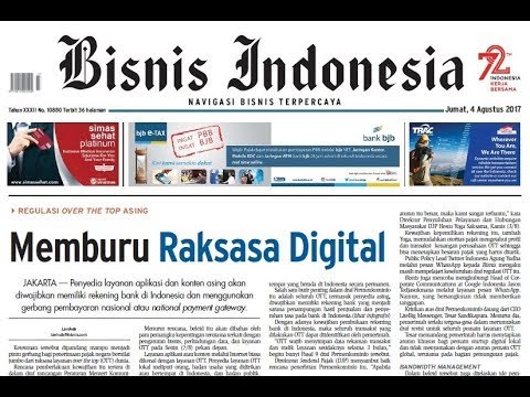 Mengatur Penyedia Layanan OTT - Bisnis Pagi Edisi 4 Agustus 2017 (2/3)