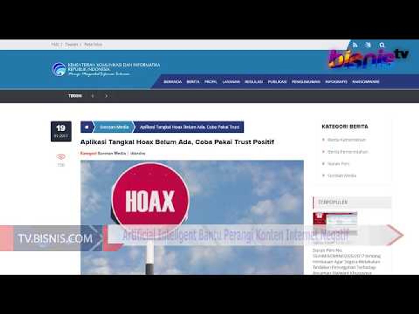 Artificial Intelligence Bantu Perangi Konten Internet Negatif