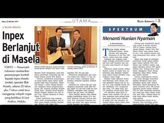 Inpex Masih di Masela - Bisnis Pagi Edisi 18 Oktober 2017