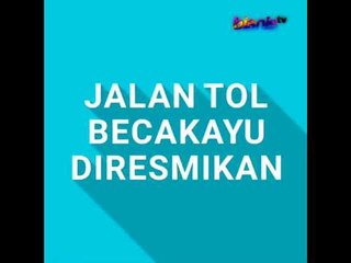 Jalan Tol Becakayu Diresmikan