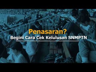 Penasaran? Begini Cara Cek Kelulusan SNMPTN