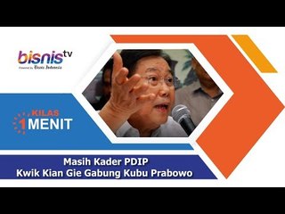 Masih Kader PDIP,  Kwik Kian Gie Gabung Kubu Prabowo