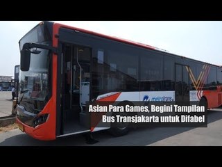Asian Para Games, Begini Tampilan Bus Transjakarta untuk Difabel