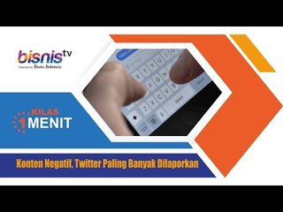 Konten Negatif, Twitter Paling Banyak Dilaporkan