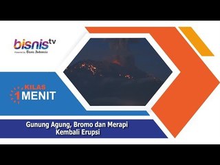 Gunung Agung, Bromo dan Merapi Kembali Erupsi