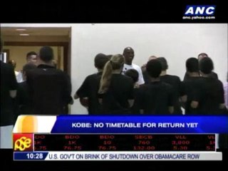 Kobe: No timetable for return yet