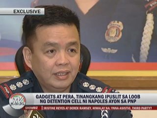 EXCL: PNP foils attempt to bring Napoles gadgets, cash
