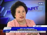 Miriam: Impeaching PNoy won't work, Abad should quit