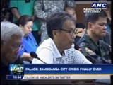 Palace: Zamboanga city crisis finally over