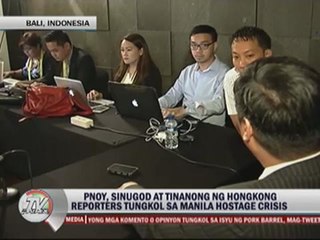 APEC kicks out HK reporters for shouting at PNoy