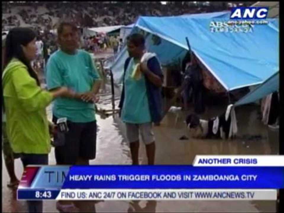 Heavy rains trigger floods in Zamboanga City
