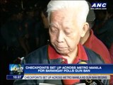 Checkpoints set up for barangay polls gun ban