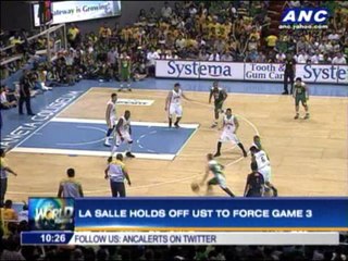 La Salle holds off UST to force Game 3