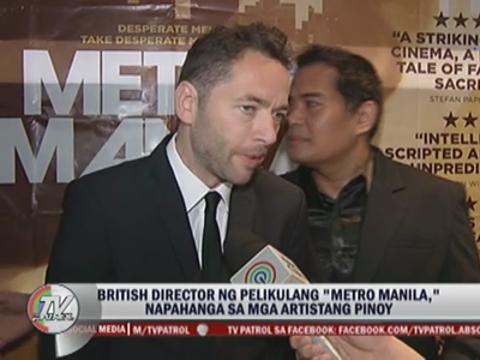 UK director Sean Ellis lauds Pinoy talent