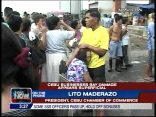 Cebu businesses say damages appear to be 'superficial'