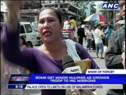 INC event causes traffic jams, stampede