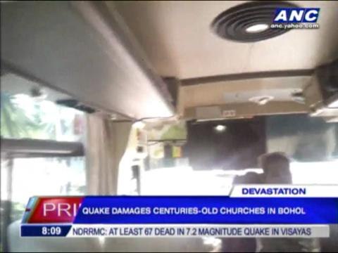 Bohol hit hard by strong earthquake