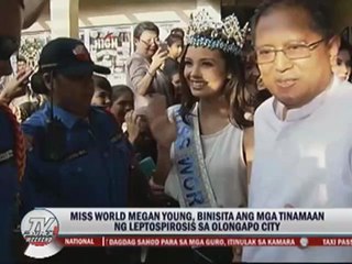 Megan visits leptospirosis patients in Olongapo