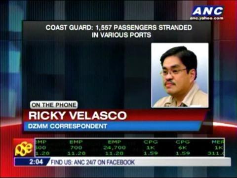 Over 1,500 passengers stranded in ports