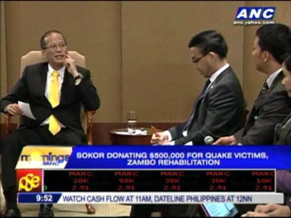 SoKor donates $500,000 for quake victims, Zambo rehab