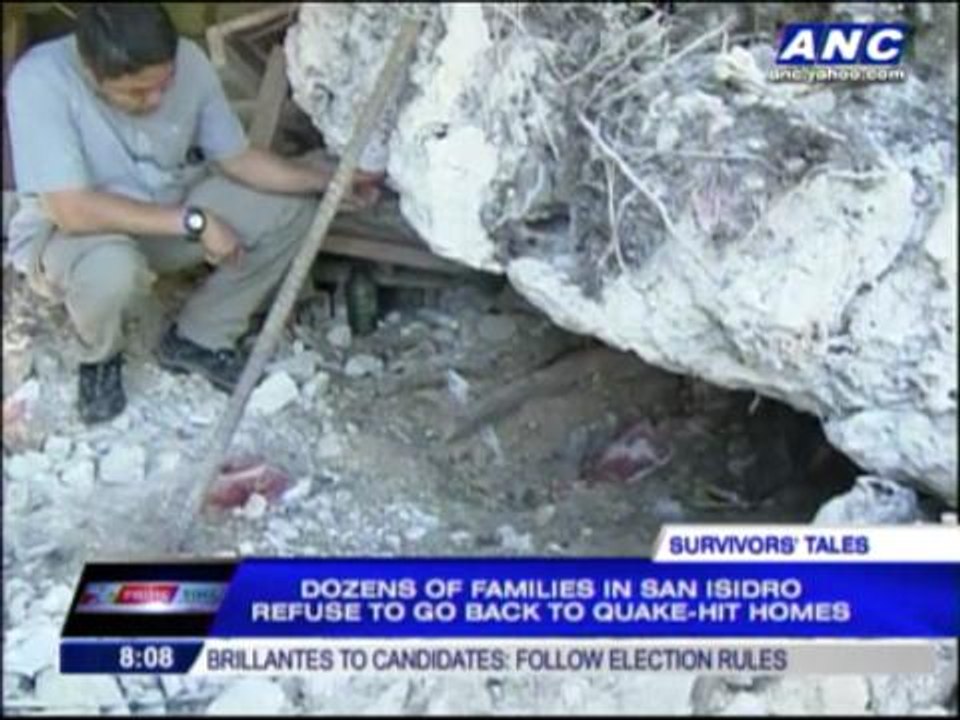 Why quake victims refuse to return home